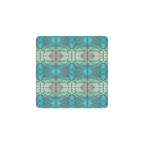 Stained glass, mosaic pattern Square Coaster