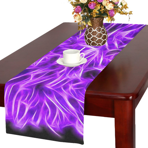 Lilac Chrysanthemum Topaz Table Runner 16x72 inch