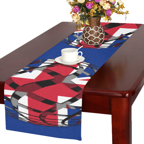The Flag of United Kingdom Table Runner 16x72 inch