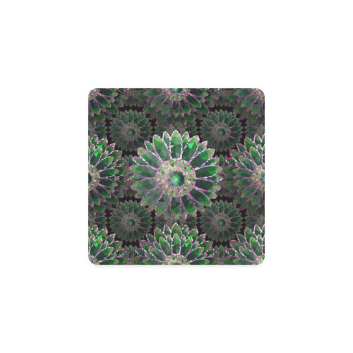 mosaic flower Square Coaster