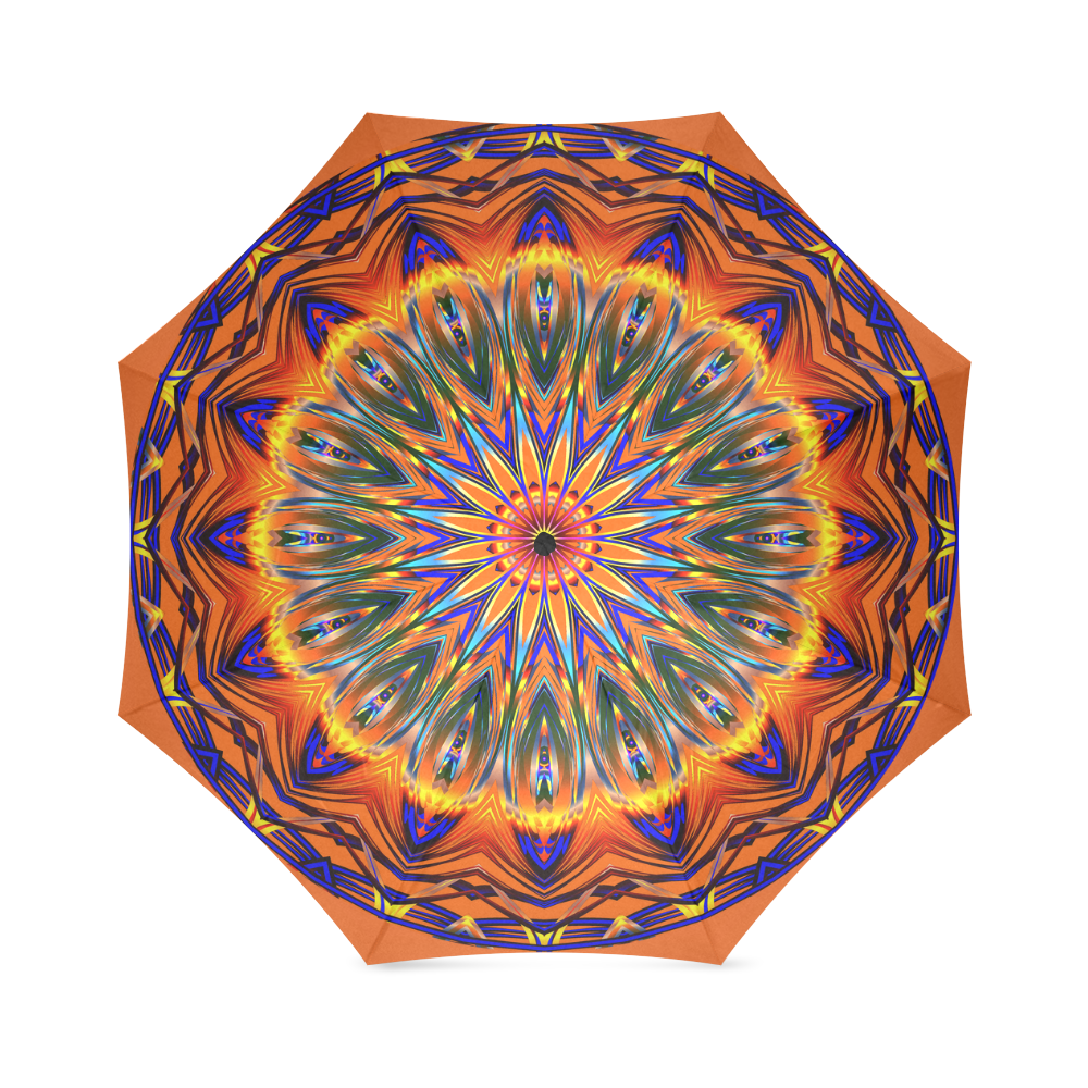 Love Power Mandala Foldable Umbrella (Model U01)