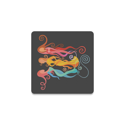 Mingle, abstract painting, women Square Coaster