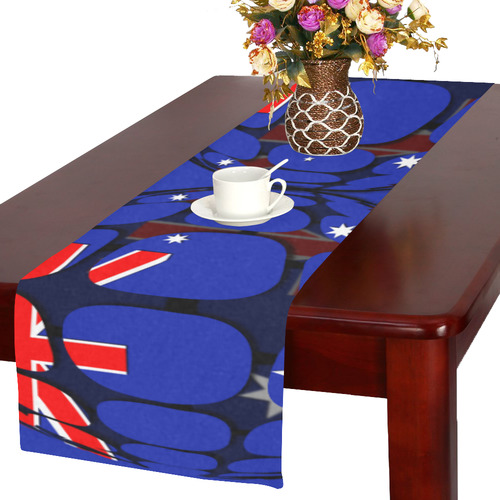 The Flag of Australia Table Runner 16x72 inch
