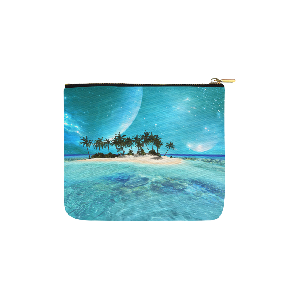 Wonderful tropical island Carry-All Pouch 6''x5''