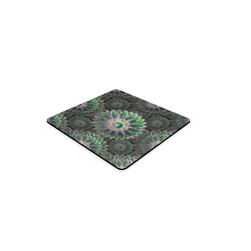 mosaic flower Square Coaster