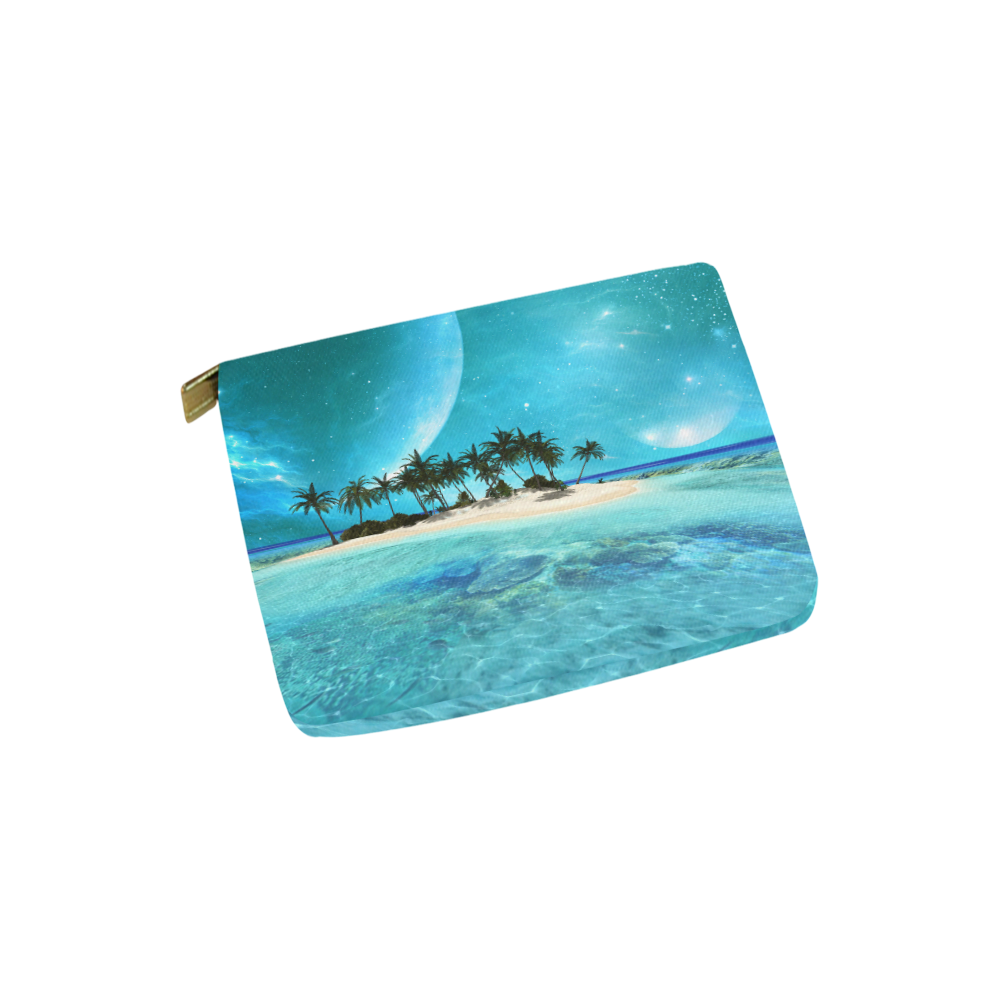 Wonderful tropical island Carry-All Pouch 6''x5''