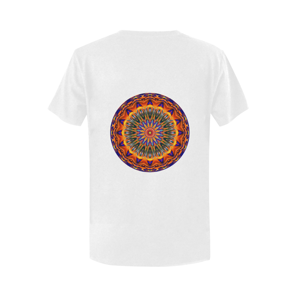 Love Power Mandala Women's T-Shirt in USA Size (Two Sides Printing)