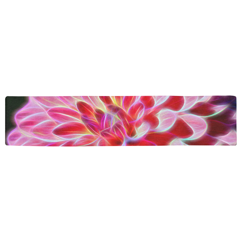 Pink Chrysanthemum Topaz Table Runner 16x72 inch
