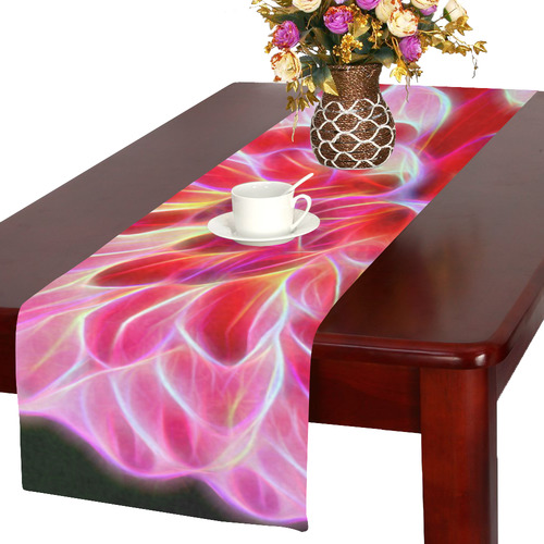 Pink Chrysanthemum Topaz Table Runner 16x72 inch