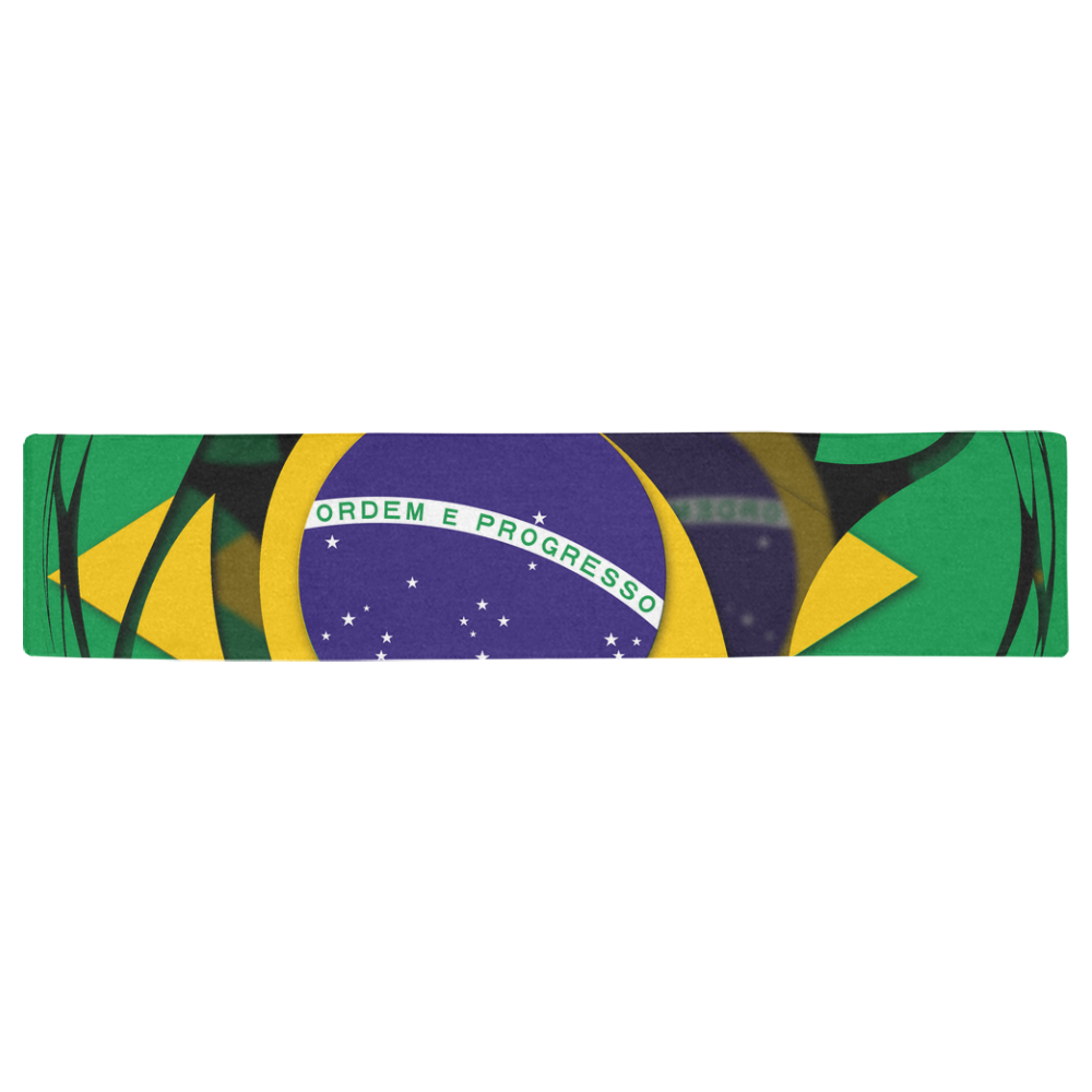 The Flag of Brazil Table Runner 16x72 inch