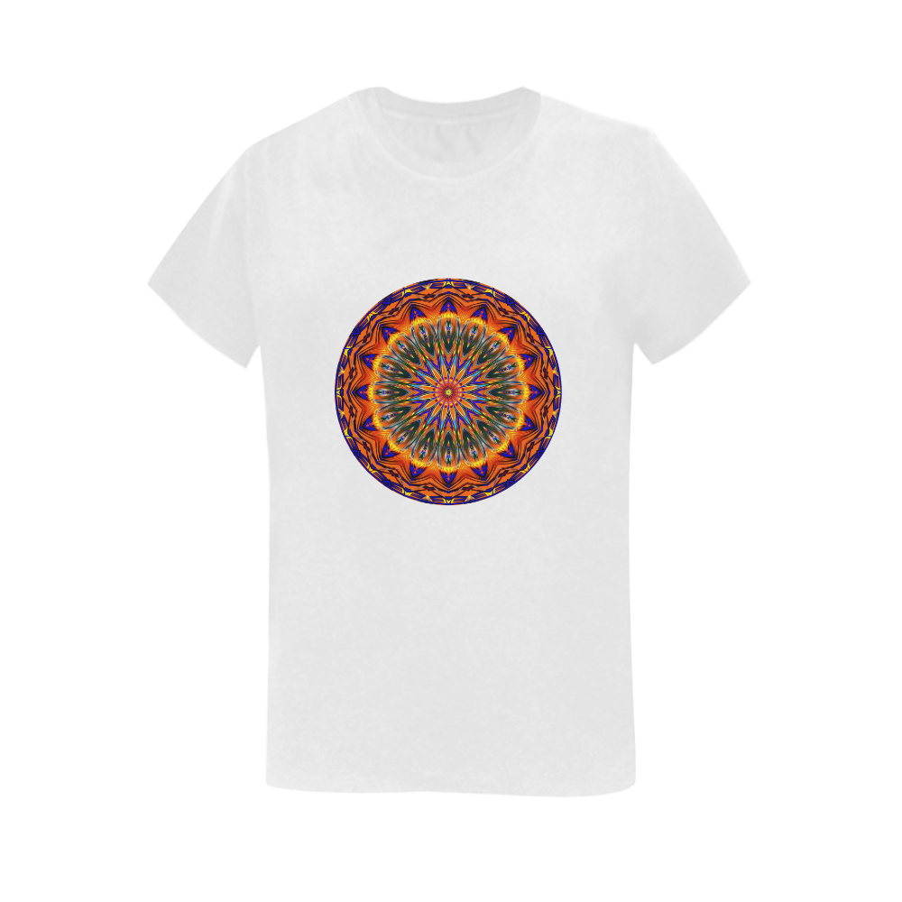 Love Power Mandala Women's T-Shirt in USA Size (Two Sides Printing)