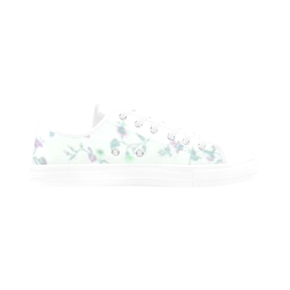 Blurred floral A, by JamColors Aquila Microfiber Leather Women's Shoes/Large Size (Model 031)