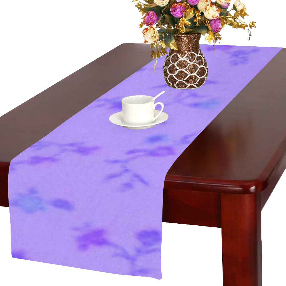 Blurred floral C  by JamColors Table Runner 16x72 inch