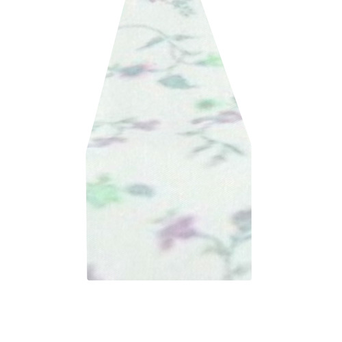 Blurred floral A, by JamColors Table Runner 14x72 inch