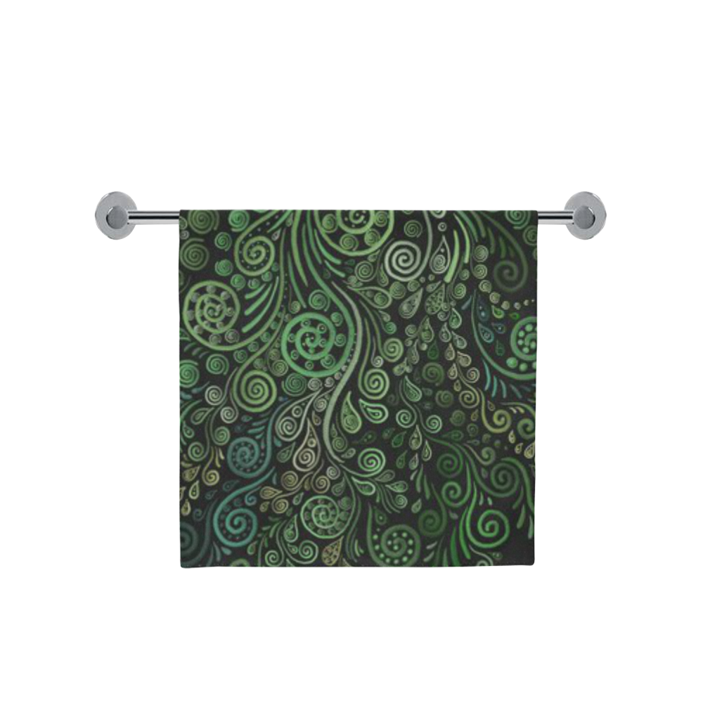3D Psychedelic Abstract Fantasy Tree Greenery Bath Towel 30"x56"