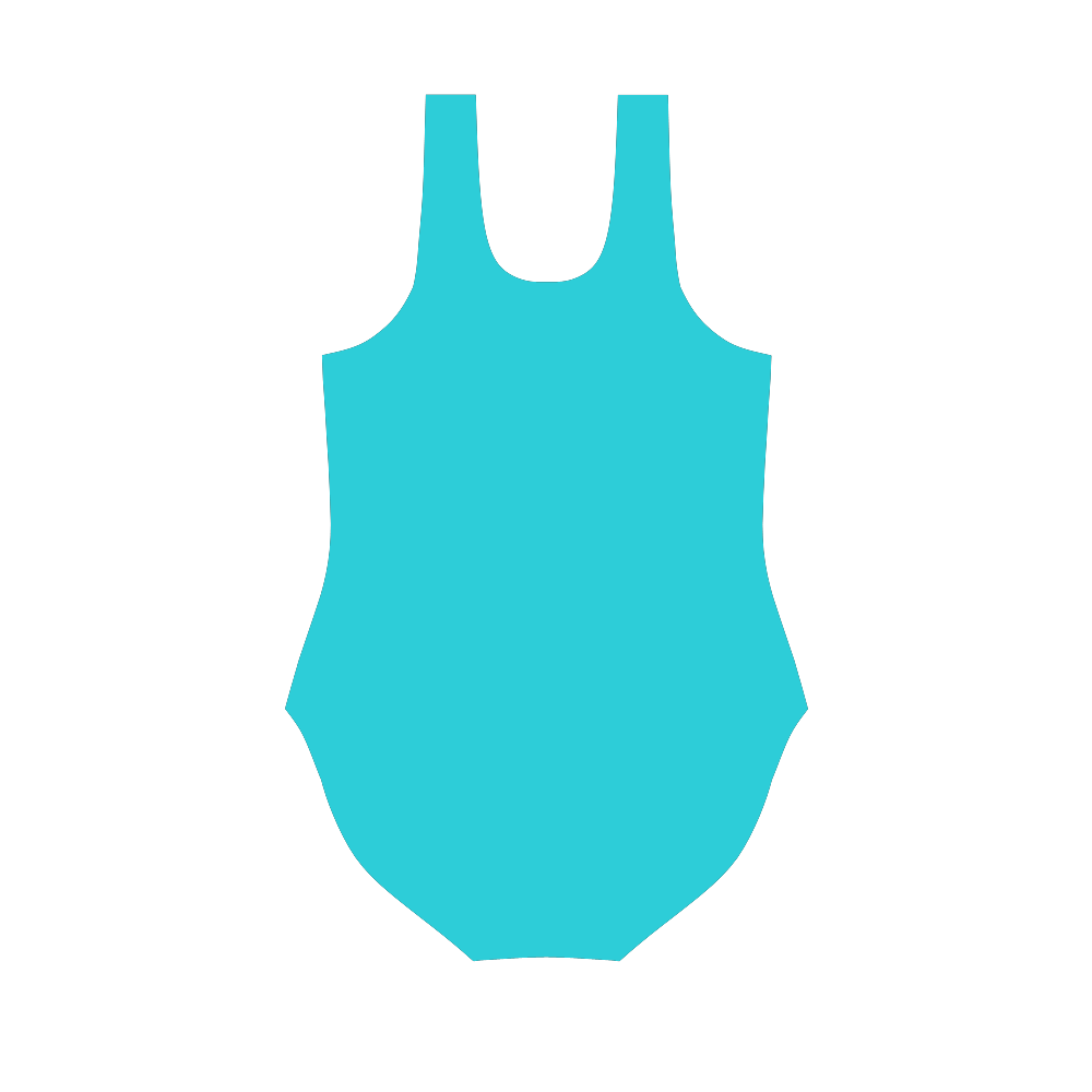 Blue Caribbean Vest One Piece Swimsuit (Model S04)