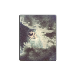 Sad Angel in Paradise Sky Blanket 40"x50"