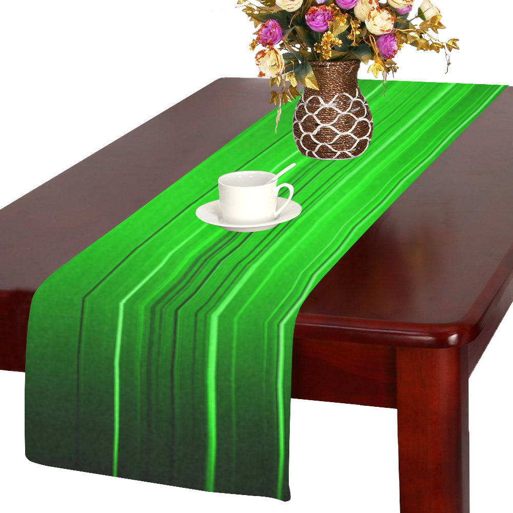 Electrified Static Neon Green Table Runner 14x72 inch