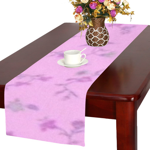 Blurred floral B, by JamColors Table Runner 16x72 inch