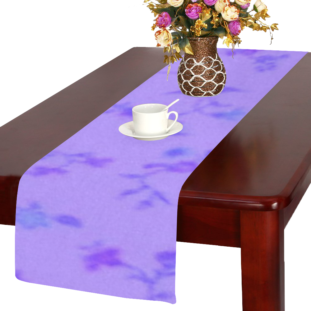 Blurred floral C  by JamColors Table Runner 14x72 inch