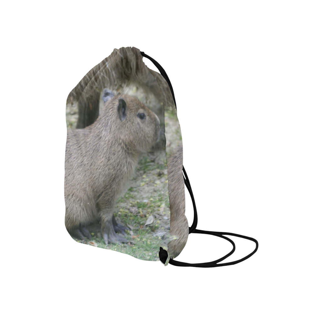 capybara baby Medium Drawstring Bag Model 1604 (Twin Sides) 13.8"(W) * 18.1"(H)