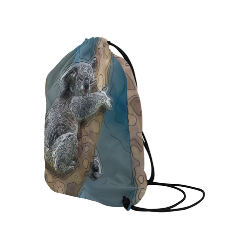 animal artstudion 16416 koala Large Drawstring Bag Model 1604 (Twin Sides)  16.5"(W) * 19.3"(H)