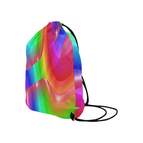 rainbow dance A Large Drawstring Bag Model 1604 (Twin Sides)  16.5"(W) * 19.3"(H)
