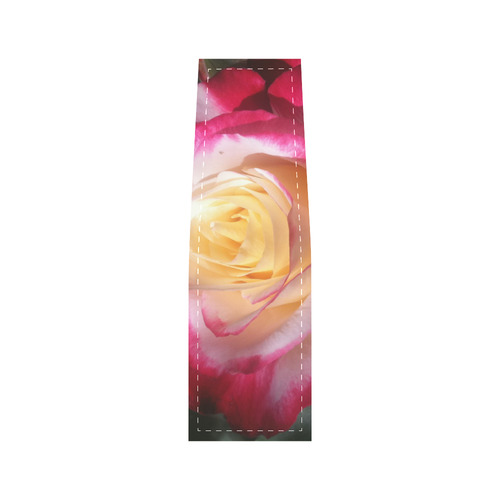 Yellow and pink rose Saddle Bag/Small (Model 1649) Full Customization