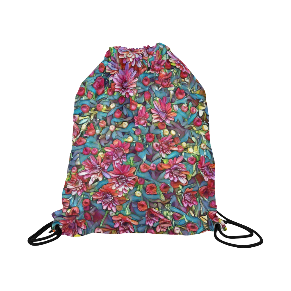 lovely floral 31A Large Drawstring Bag Model 1604 (Twin Sides)  16.5"(W) * 19.3"(H)