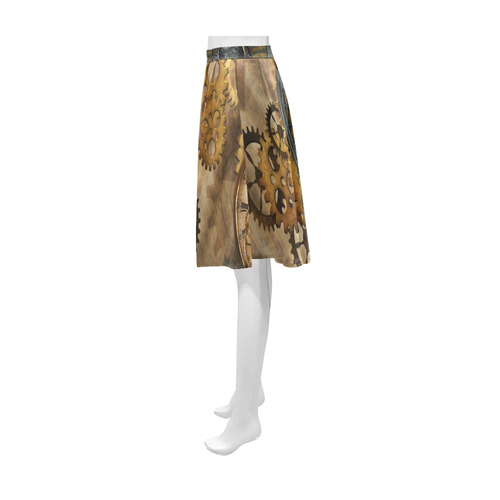 Steampunk, elegant, noble design Athena Women's Short Skirt (Model D15)