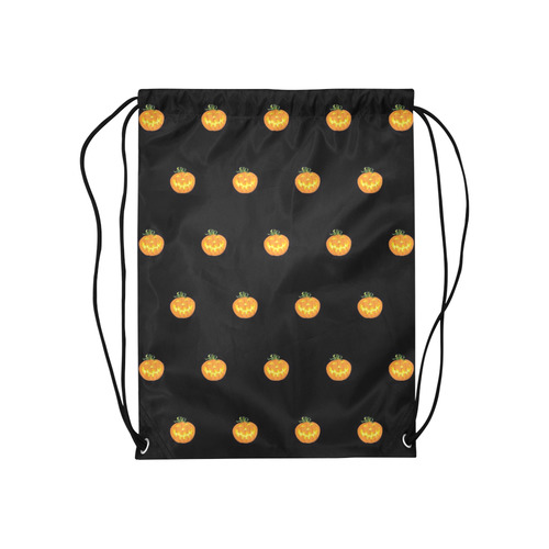 Halloween pumpkin pattern Medium Drawstring Bag Model 1604 (Twin Sides) 13.8"(W) * 18.1"(H)