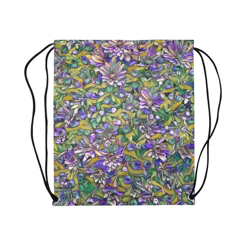 lovely floral 31C Large Drawstring Bag Model 1604 (Twin Sides)  16.5"(W) * 19.3"(H)