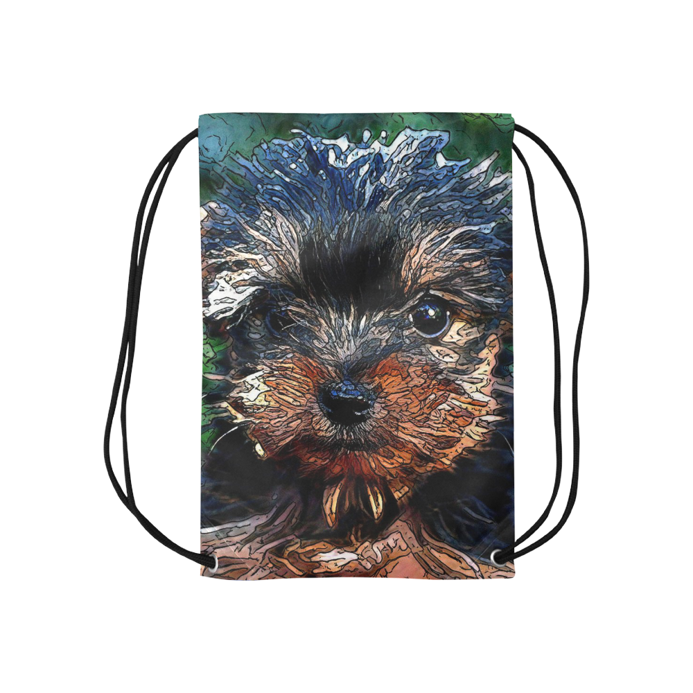 animal artstudion 14416 puppy Small Drawstring Bag Model 1604 (Twin Sides) 11"(W) * 17.7"(H)