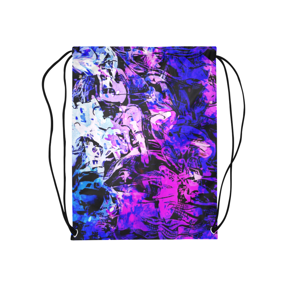 fantasy abstract FG1116A Medium Drawstring Bag Model 1604 (Twin Sides) 13.8"(W) * 18.1"(H)