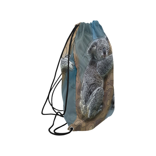 animal artstudion 16416 koala Small Drawstring Bag Model 1604 (Twin Sides) 11"(W) * 17.7"(H)
