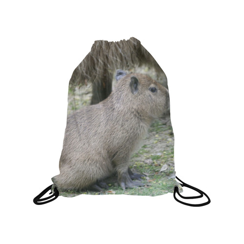 capybara baby Medium Drawstring Bag Model 1604 (Twin Sides) 13.8"(W) * 18.1"(H)