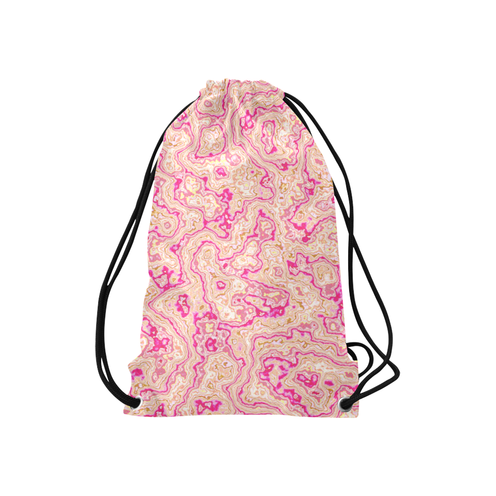 lovely marbled 1116A Small Drawstring Bag Model 1604 (Twin Sides) 11"(W) * 17.7"(H)