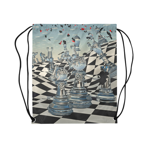 Fantasy Chess Large Drawstring Bag Model 1604 (Twin Sides)  16.5"(W) * 19.3"(H)