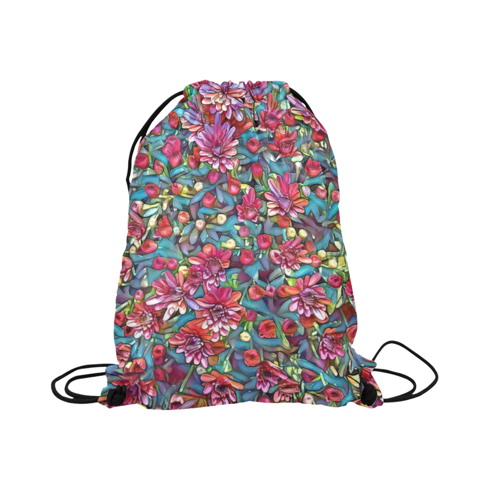 lovely floral 31A Large Drawstring Bag Model 1604 (Twin Sides)  16.5"(W) * 19.3"(H)