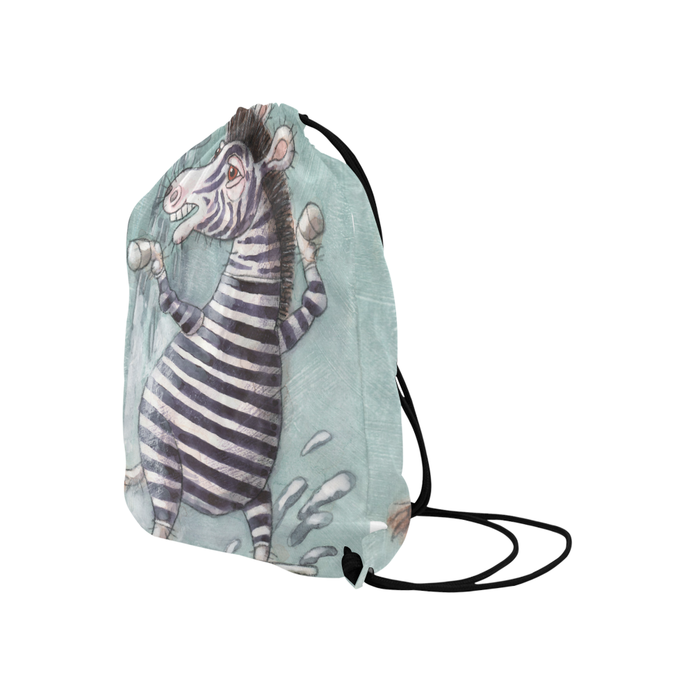 zebra Large Drawstring Bag Model 1604 (Twin Sides)  16.5"(W) * 19.3"(H)