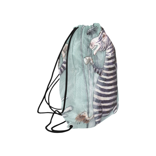 zebra Large Drawstring Bag Model 1604 (Twin Sides)  16.5"(W) * 19.3"(H)