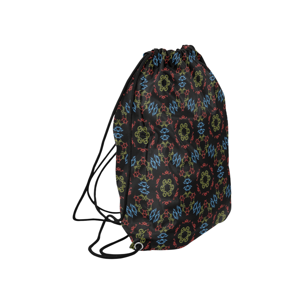 Kaleido Fun 21 by FeelGood Large Drawstring Bag Model 1604 (Twin Sides)  16.5"(W) * 19.3"(H)