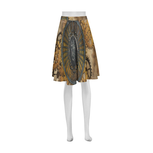 Steampunk, elegant, noble design Athena Women's Short Skirt (Model D15)