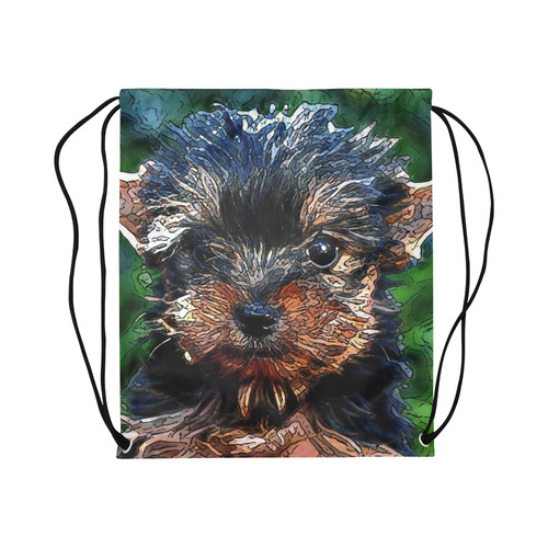 animal artstudion 14416 puppy Large Drawstring Bag Model 1604 (Twin Sides)  16.5"(W) * 19.3"(H)