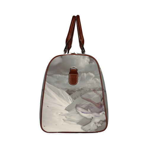 Snowflake Waterproof Travel Bag/Small (Model 1639)