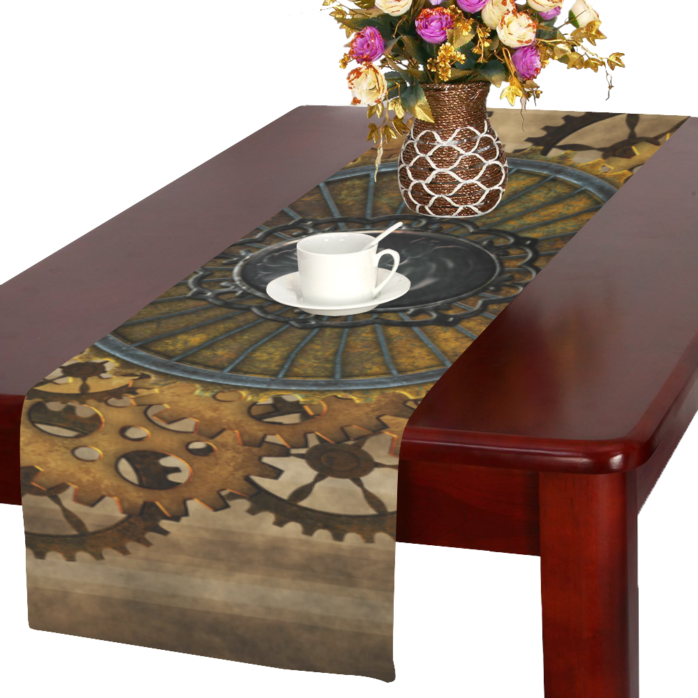 Steampunk, elegant, noble design Table Runner 16x72 inch