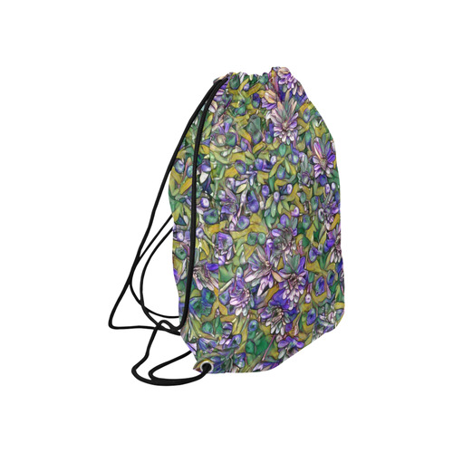 lovely floral 31C Large Drawstring Bag Model 1604 (Twin Sides)  16.5"(W) * 19.3"(H)