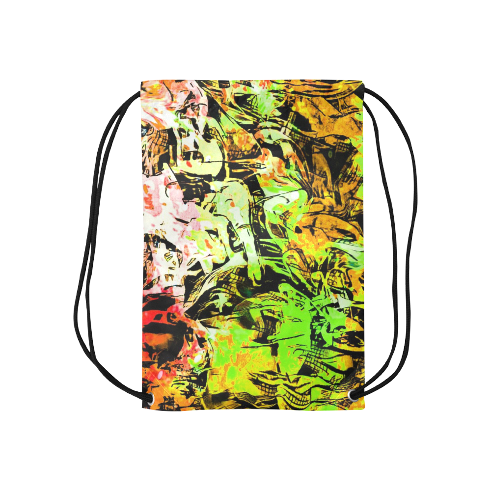 fantasy abstract FG1116B Small Drawstring Bag Model 1604 (Twin Sides) 11"(W) * 17.7"(H)