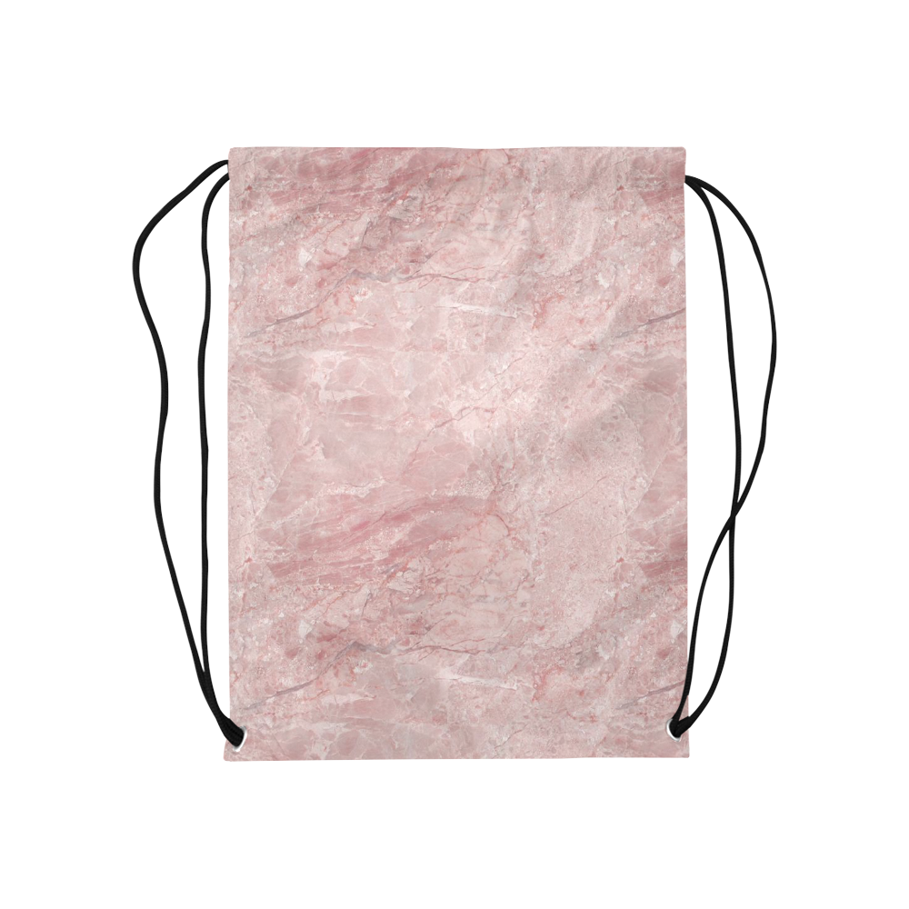 italian Marble, Rafaello Rosa, pink Medium Drawstring Bag Model 1604 (Twin Sides) 13.8"(W) * 18.1"(H)