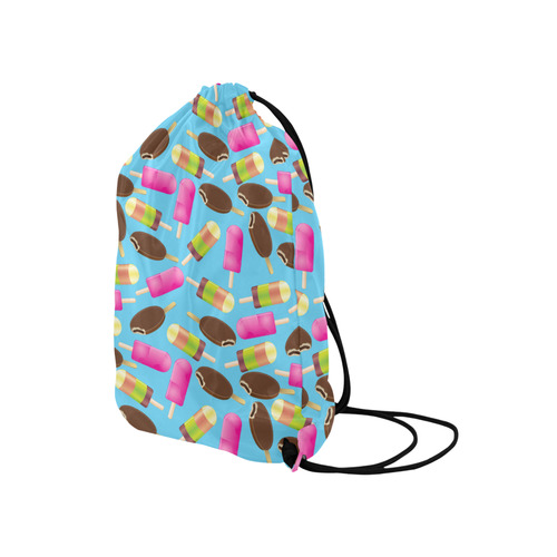 icecream Medium Drawstring Bag Model 1604 (Twin Sides) 13.8"(W) * 18.1"(H)